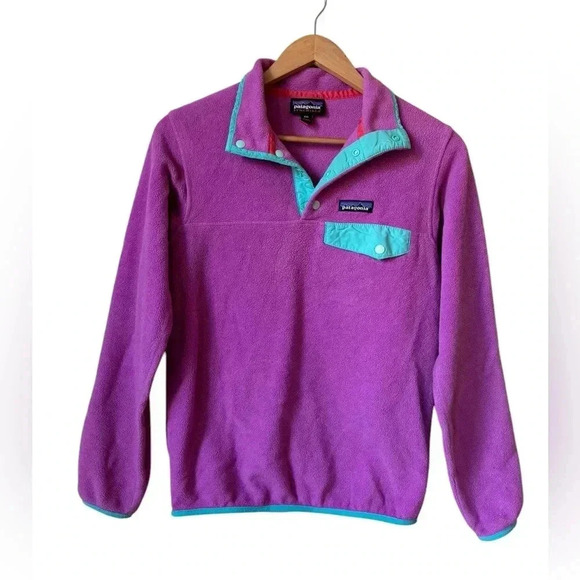 Patagonia Women's Lightweight Synchilla Snap-T Pullover Rubellite Pink size XXS - Picture 5 of 8